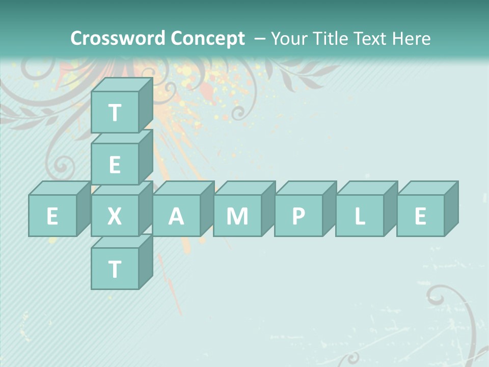 Splotches Ornament Decorative PowerPoint Template