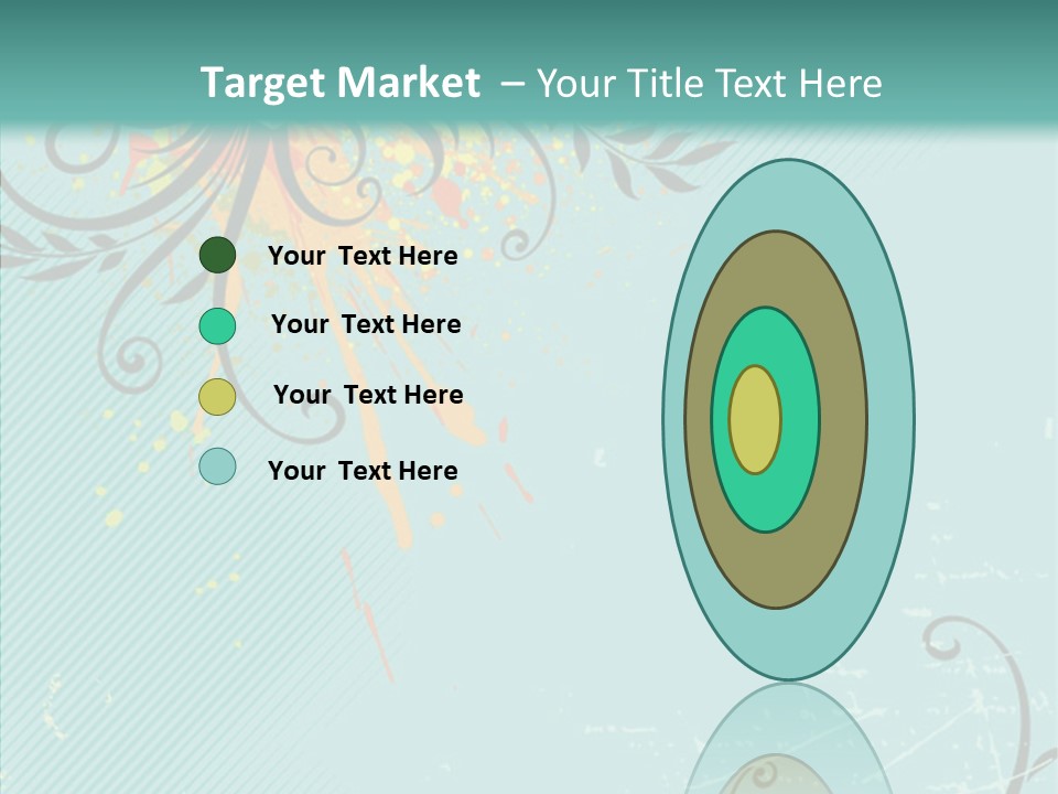 Splotches Ornament Decorative PowerPoint Template