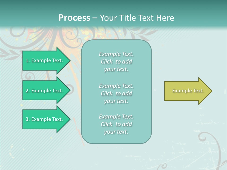 Splotches Ornament Decorative PowerPoint Template