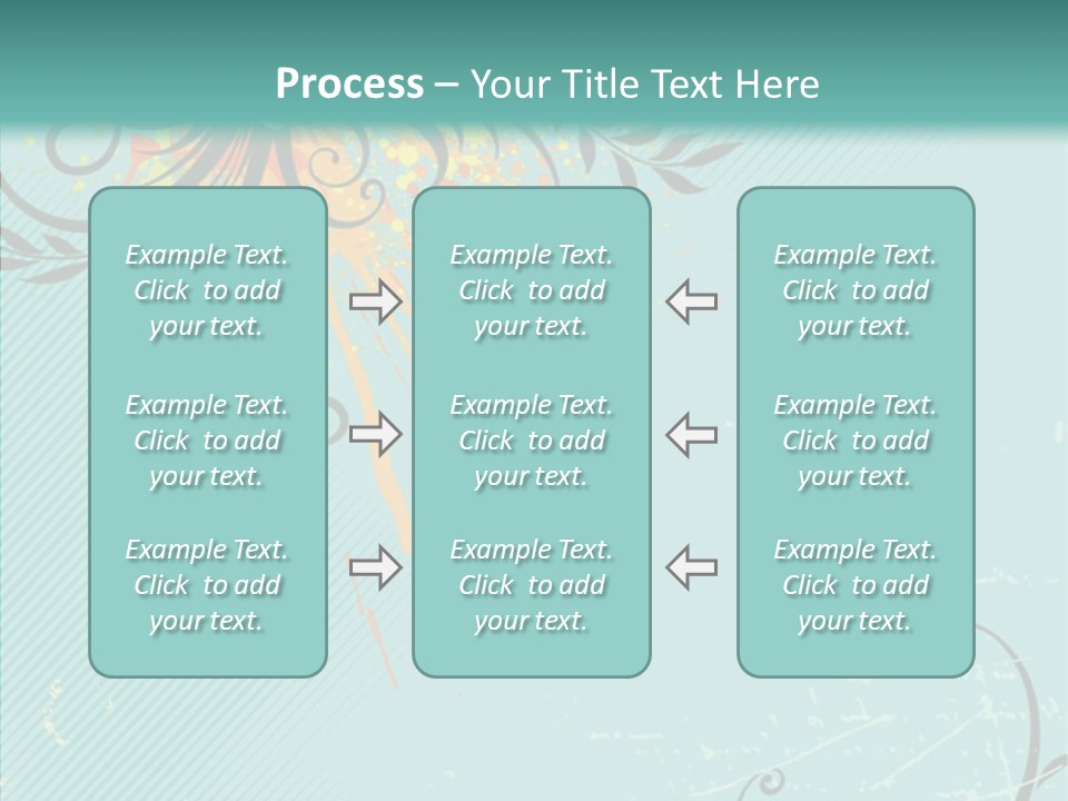 Splotches Ornament Decorative PowerPoint Template