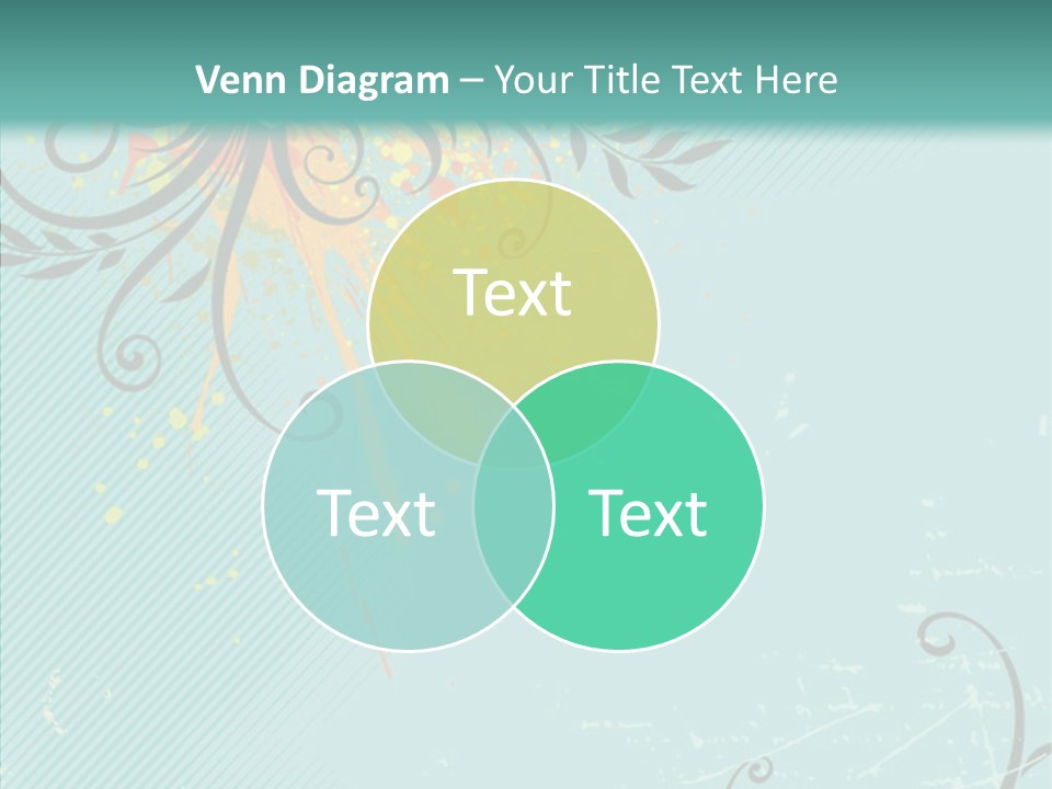 Splotches Ornament Decorative PowerPoint Template