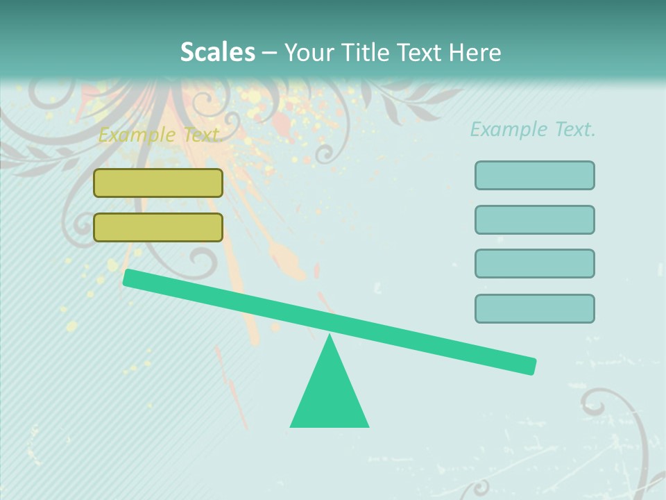 Splotches Ornament Decorative PowerPoint Template