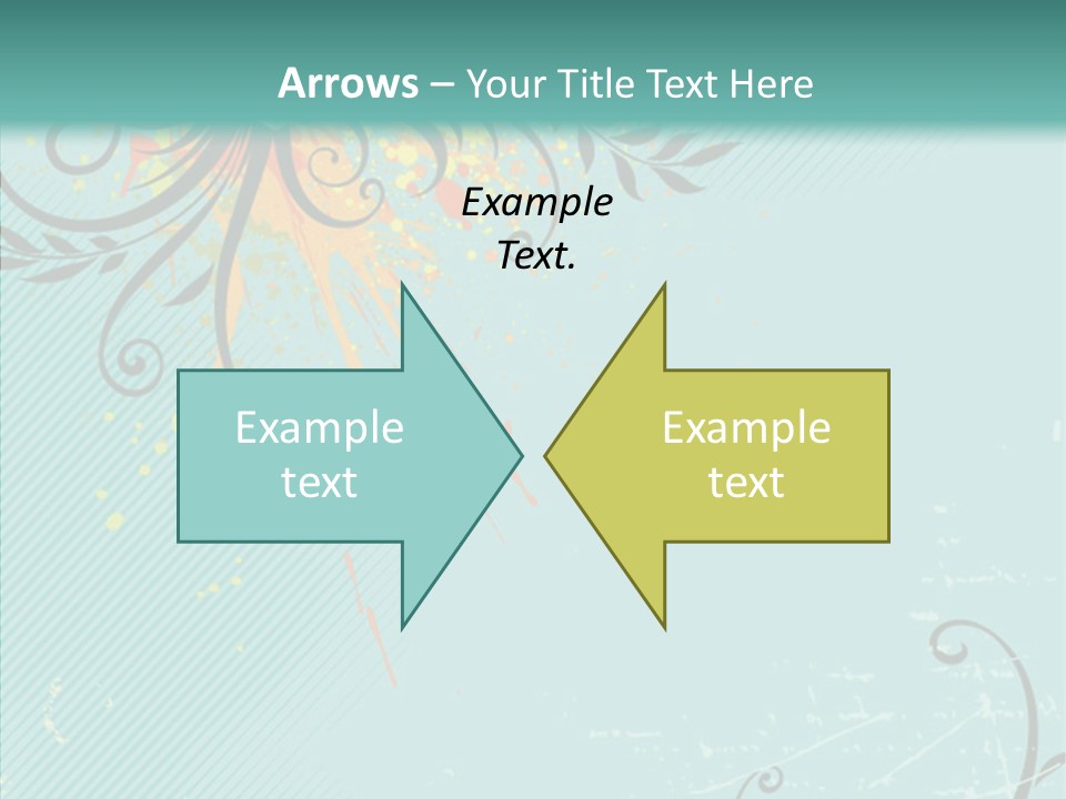 Splotches Ornament Decorative PowerPoint Template