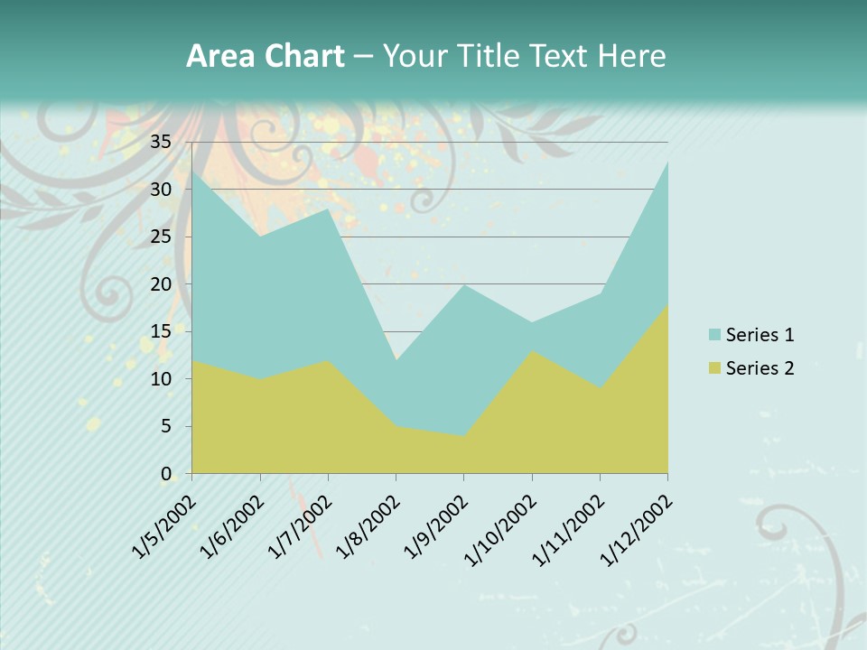 Splotches Ornament Decorative PowerPoint Template