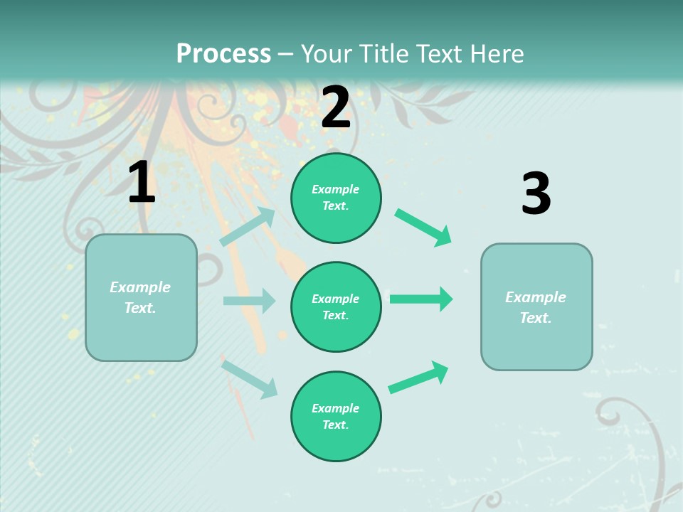 Splotches Ornament Decorative PowerPoint Template