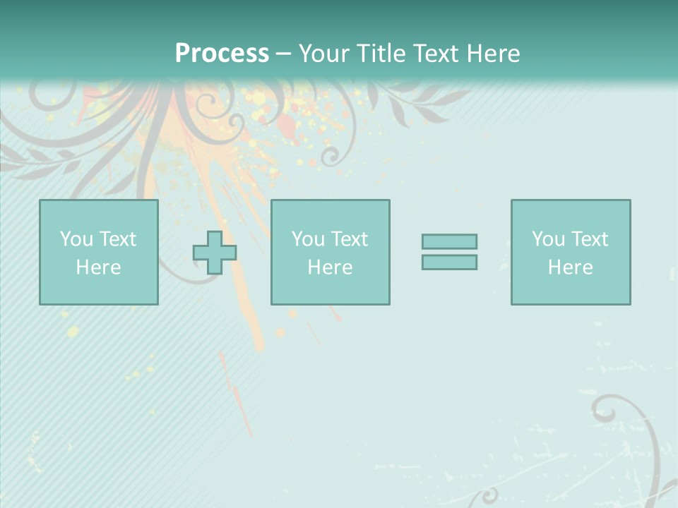 Splotches Ornament Decorative PowerPoint Template