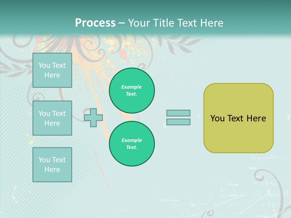 Splotches Ornament Decorative PowerPoint Template
