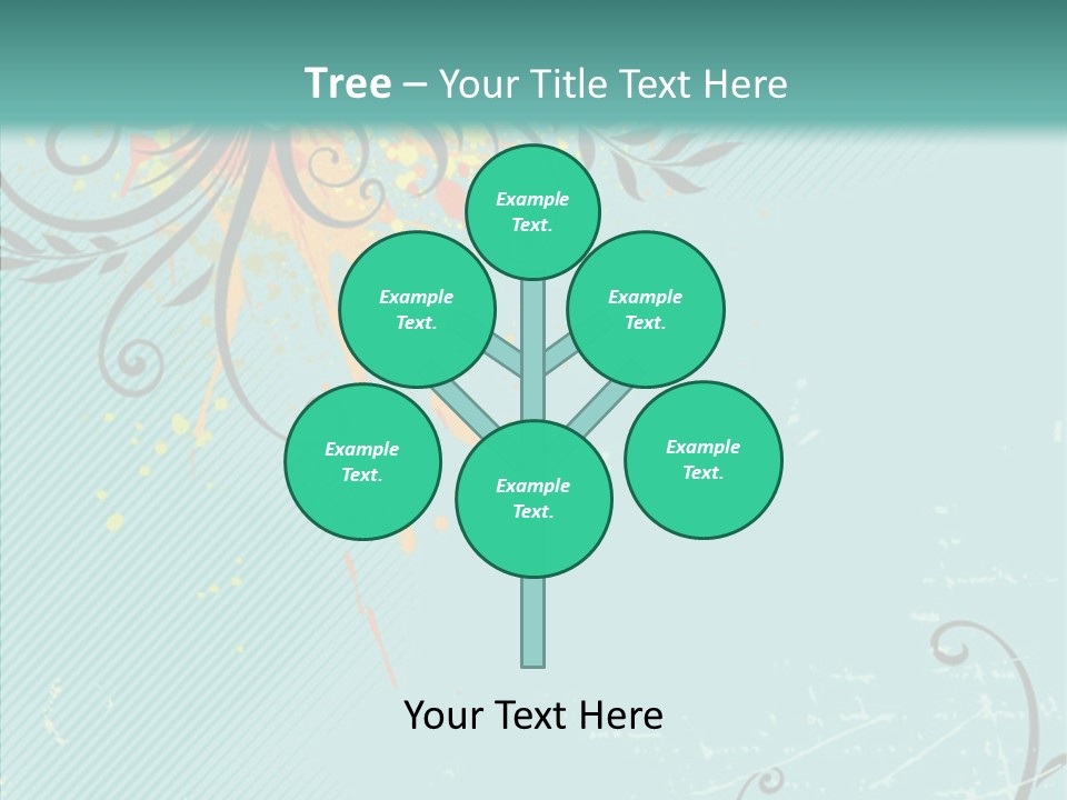 Splotches Ornament Decorative PowerPoint Template