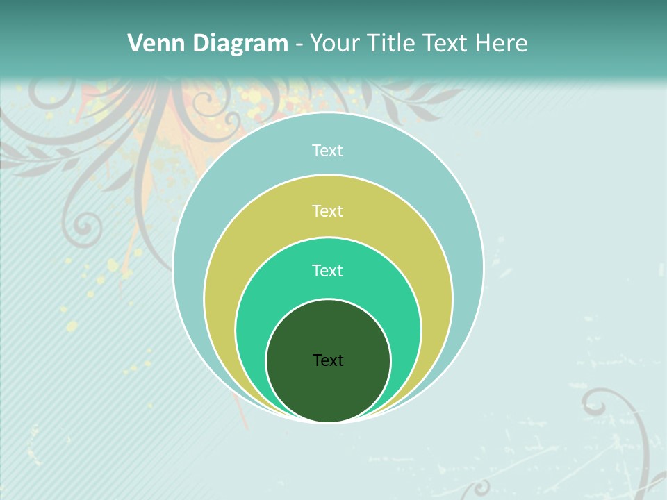 Splotches Ornament Decorative PowerPoint Template