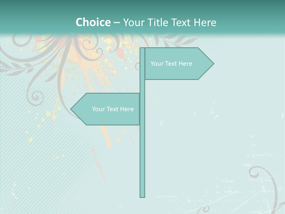 Splotches Ornament Decorative PowerPoint Template