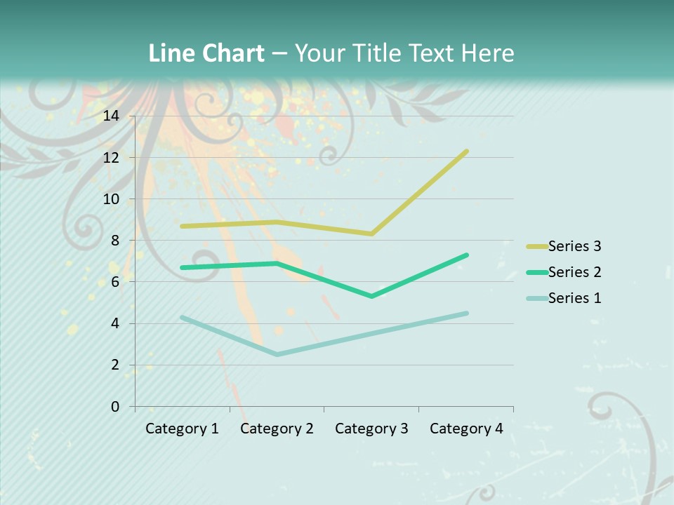 Splotches Ornament Decorative PowerPoint Template