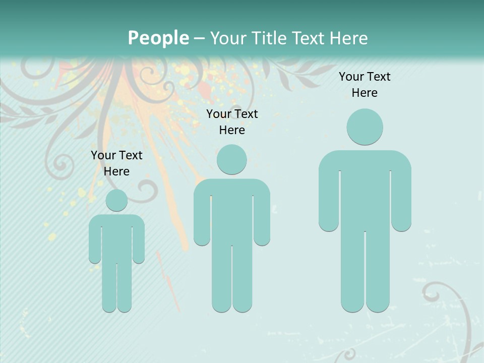 Splotches Ornament Decorative PowerPoint Template