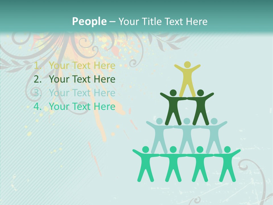 Splotches Ornament Decorative PowerPoint Template