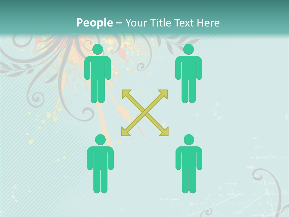 Splotches Ornament Decorative PowerPoint Template