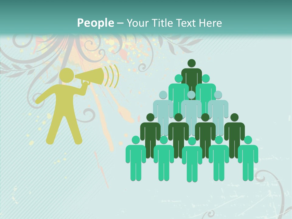 Splotches Ornament Decorative PowerPoint Template