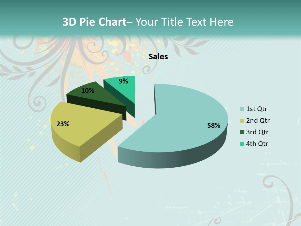 Splotches Ornament Decorative PowerPoint Template