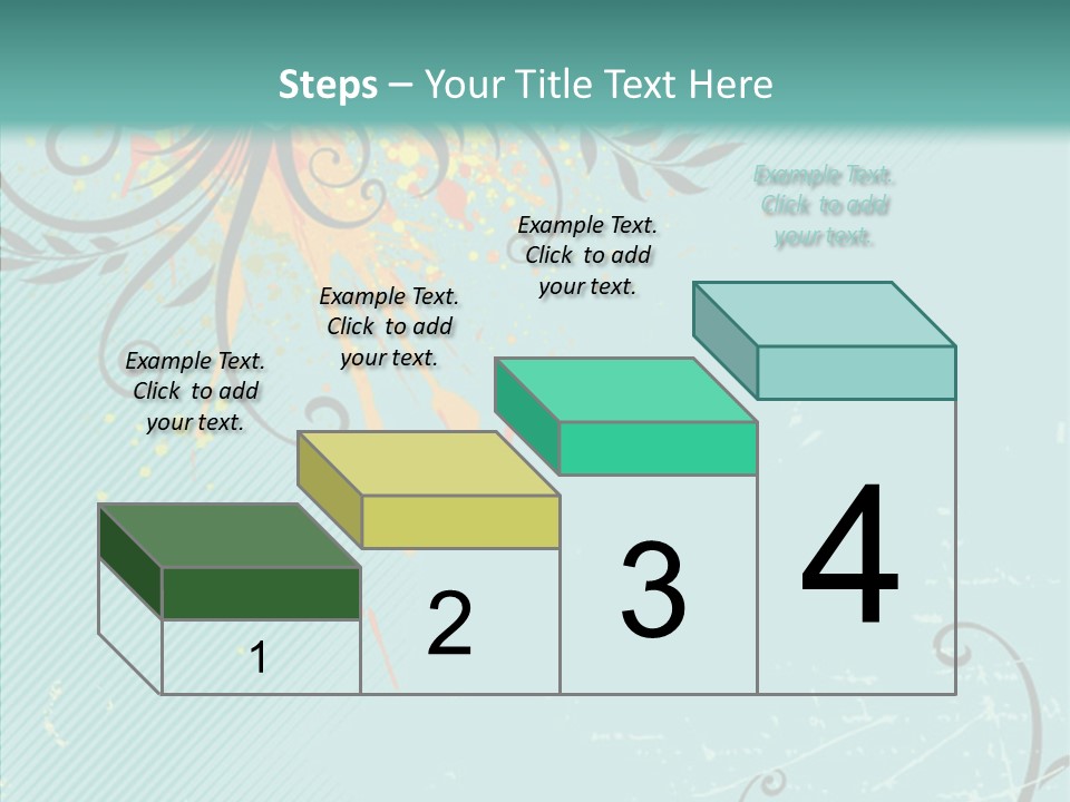 Splotches Ornament Decorative PowerPoint Template