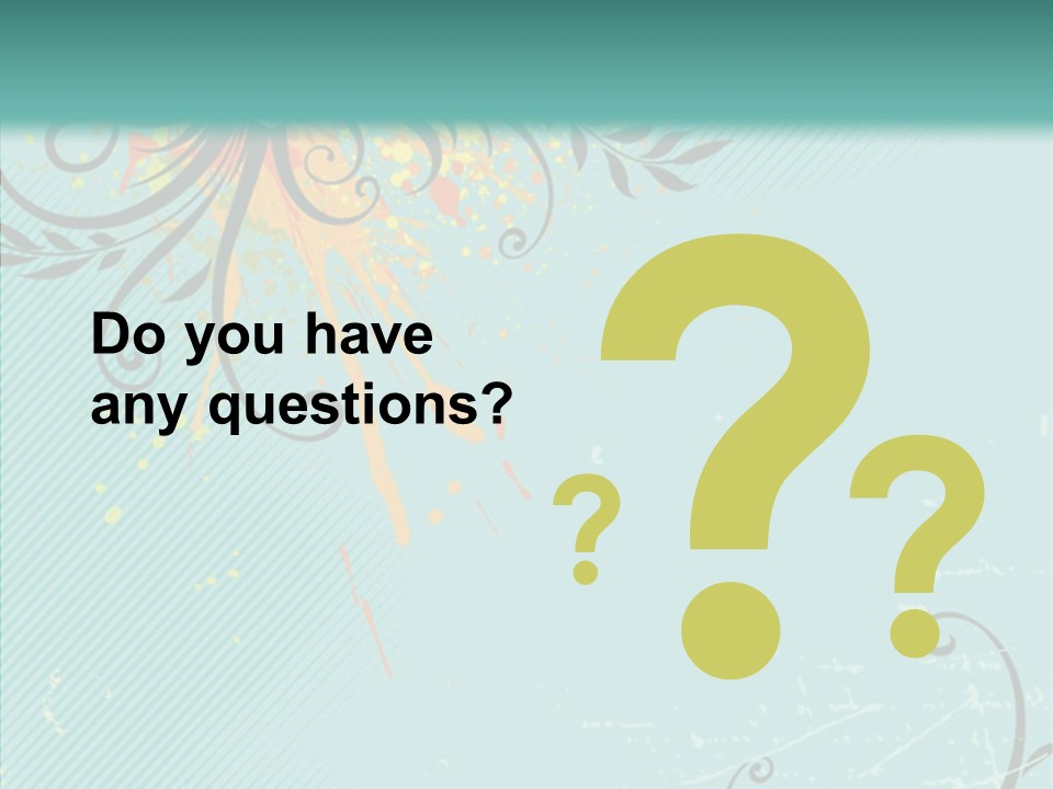 Splotches Ornament Decorative PowerPoint Template