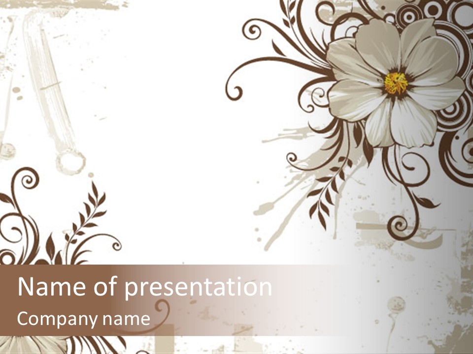 Design Label Splotches PowerPoint Template