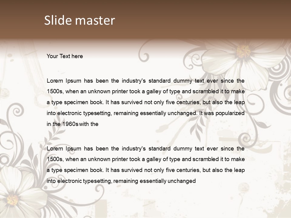 Design Label Splotches PowerPoint Template