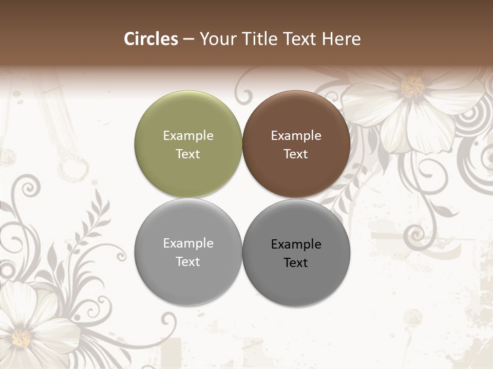 Design Label Splotches PowerPoint Template