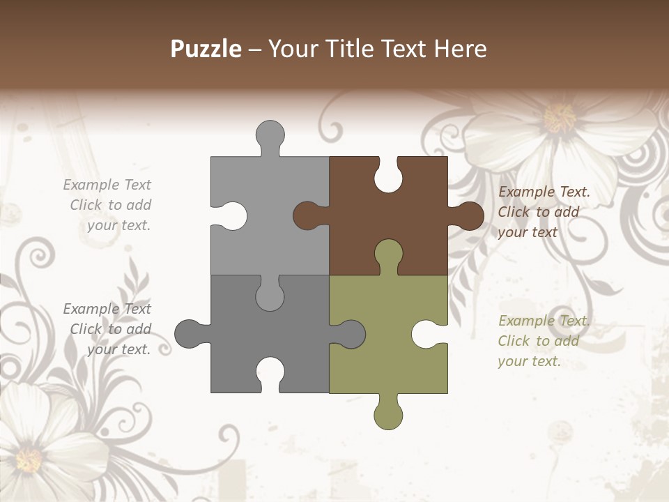 Design Label Splotches PowerPoint Template