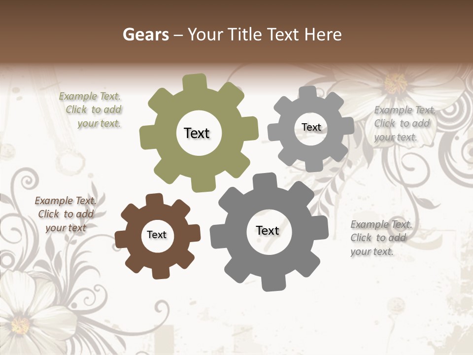 Design Label Splotches PowerPoint Template