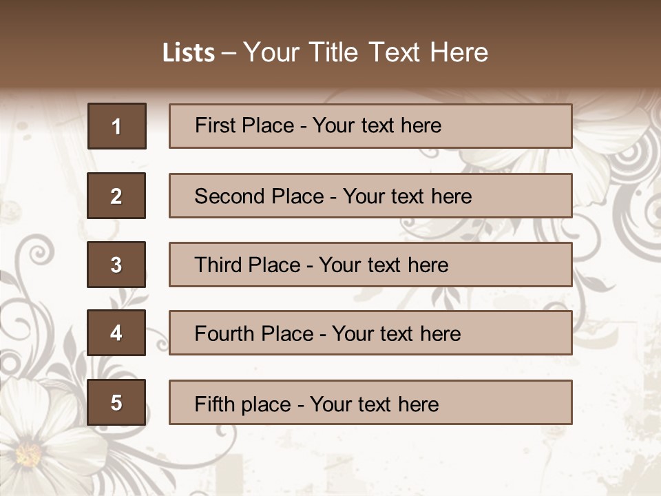 Design Label Splotches PowerPoint Template