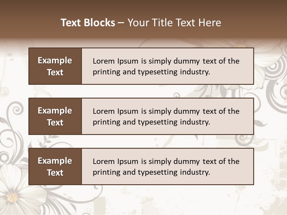 Design Label Splotches PowerPoint Template