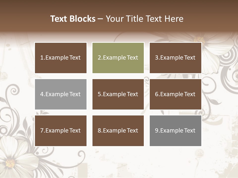 Design Label Splotches PowerPoint Template