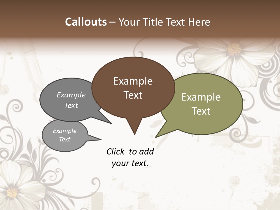 Design Label Splotches PowerPoint Template