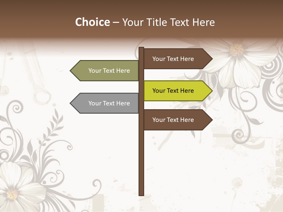 Design Label Splotches PowerPoint Template