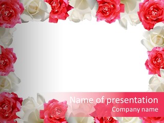 Space Floral Freshness PowerPoint Template