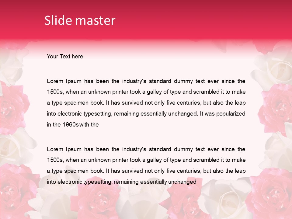 Space Floral Freshness PowerPoint Template