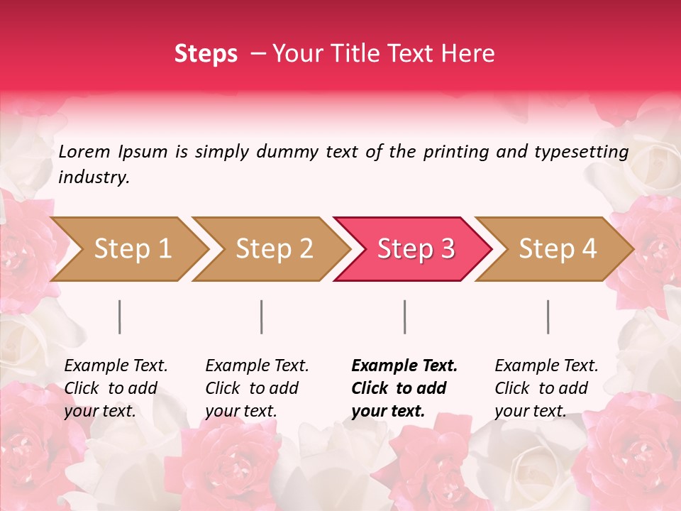 Space Floral Freshness PowerPoint Template
