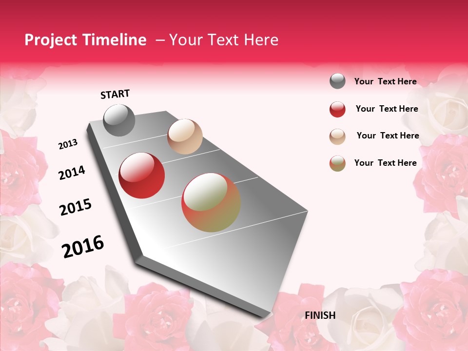 Space Floral Freshness PowerPoint Template