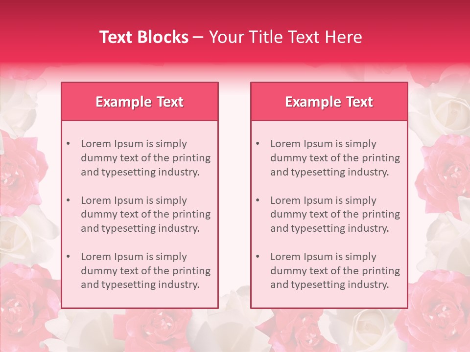 Space Floral Freshness PowerPoint Template