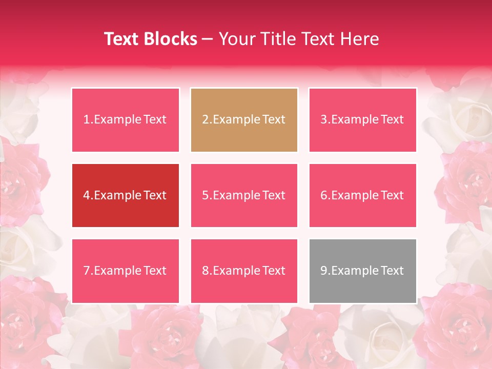 Space Floral Freshness PowerPoint Template