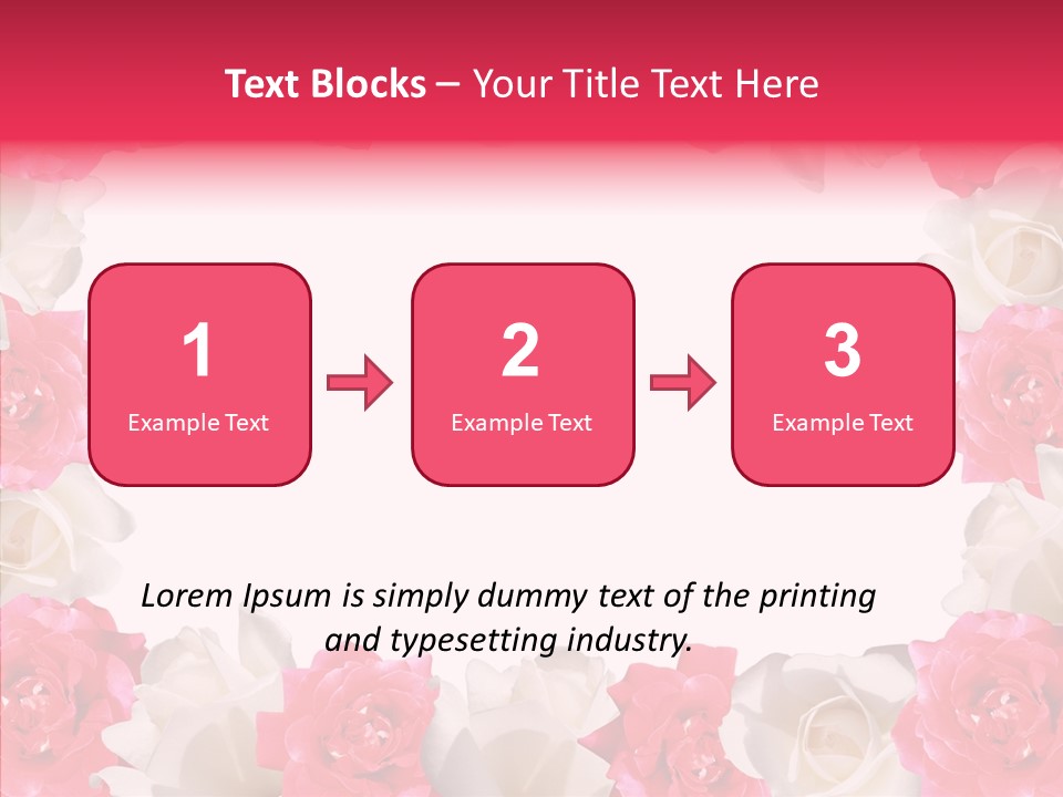 Space Floral Freshness PowerPoint Template