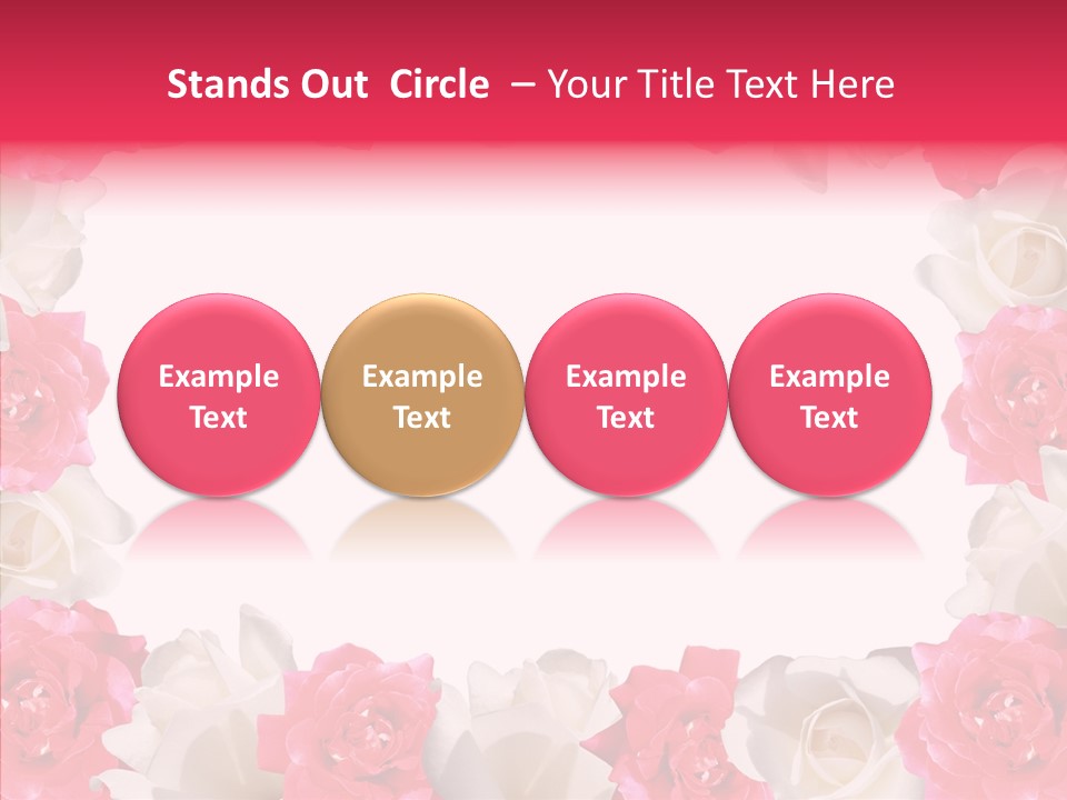 Space Floral Freshness PowerPoint Template