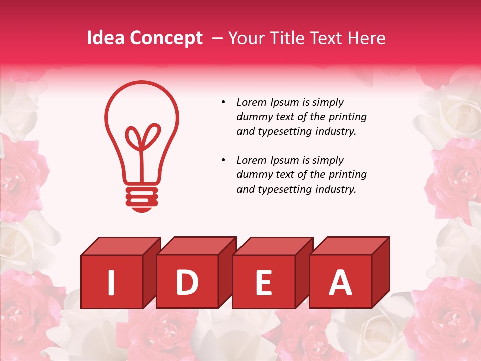 Space Floral Freshness PowerPoint Template