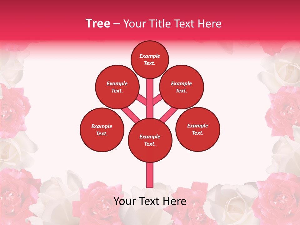 Space Floral Freshness PowerPoint Template