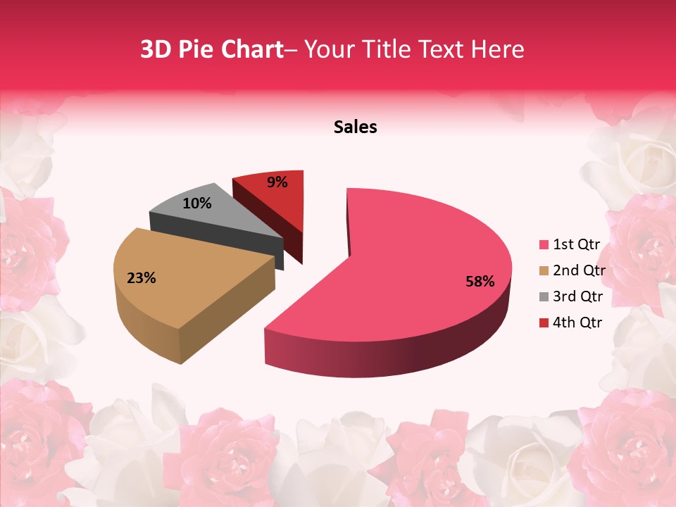 Space Floral Freshness PowerPoint Template