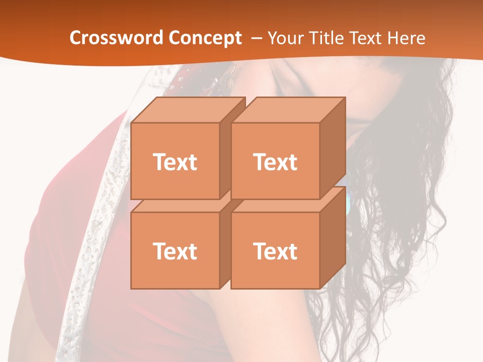 Portrait Young Costume PowerPoint Template