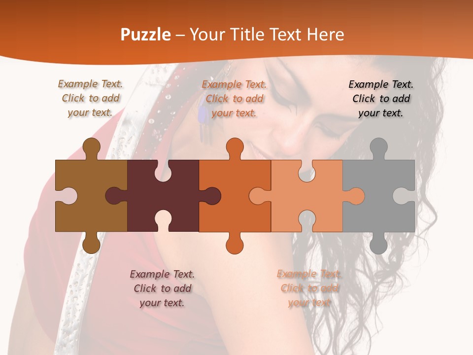 Portrait Young Costume PowerPoint Template