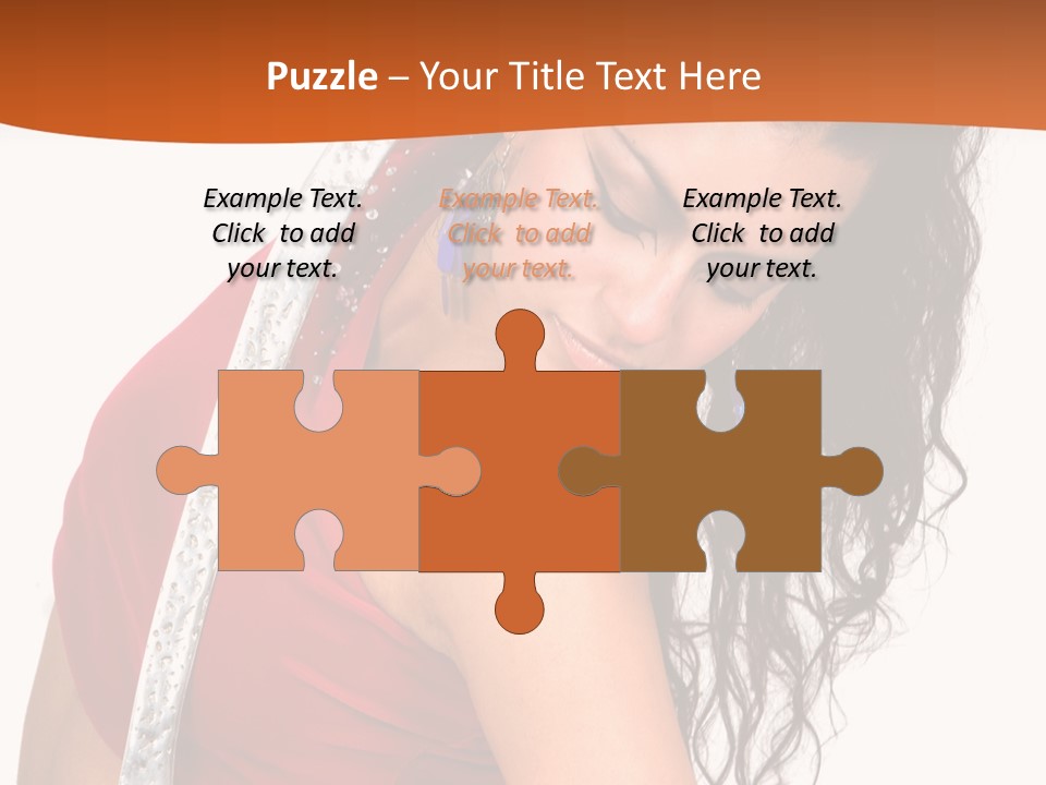 Portrait Young Costume PowerPoint Template