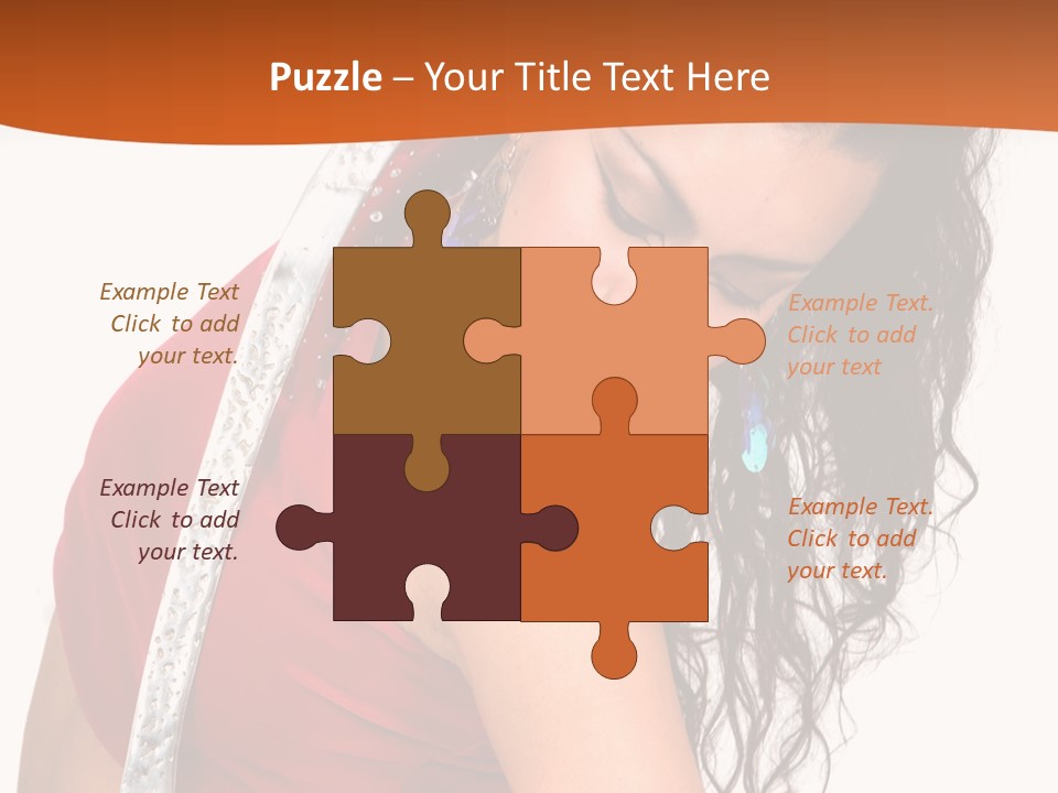 Portrait Young Costume PowerPoint Template