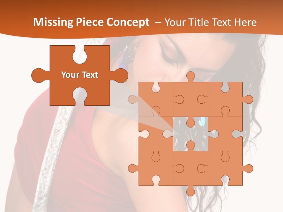 Portrait Young Costume PowerPoint Template