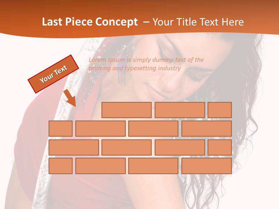 Portrait Young Costume PowerPoint Template