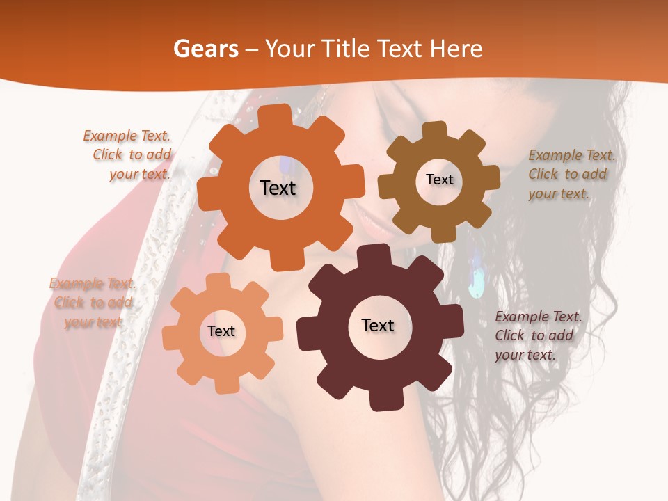 Portrait Young Costume PowerPoint Template